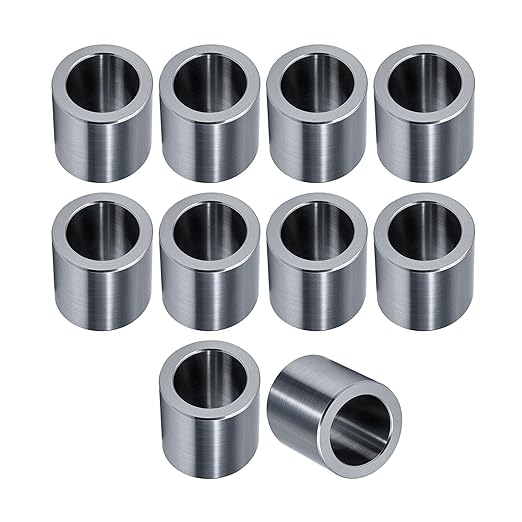 Stainless Steel Reducer Bushing, Screw Standoff Metal Spacer 3/4" to 1/2" Steel Reducer Standoff Bushing Adapters for 1/2" Screws Bolts and Rods, Round Metal Stainless Steel Spacer Set of 10