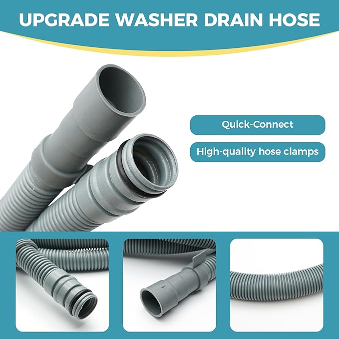 AEM74333101 Dishwasher Drain Hose Assembly for LG Models Such As LDF5545ST LDF5545WW LDP6797BD LDP6797ST LDT5665BD LDT7797ST Replace AP6040158 4505714 PS11775879