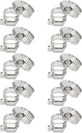 PATIKIL 20 Pcs Adjustable Hose Clamps,1/4"-1/2" (6mm-12mm) 304 Stainless Steel Worm Gear Drive Duct Pipe Clamp for Plumbing Automotive Mechanical Hose Connections, Silver