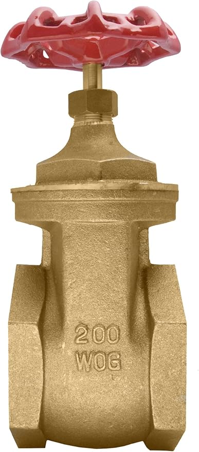 2-1/2" Brass Gate Valve - 200WOG, FxF NPT