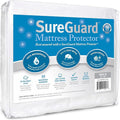 SureGuard Twin Extra Long (XL) Mattress Protector - 100% Waterproof, Hypoallergenic - Premium Fitted Cotton Terry Cover