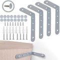 Anti Tip Furniture Anchors for Baby Pet Proofing,Furniture Wall Anchor Furniture Dresser Bookshelf Falling Prevention Device for Children (Grey)
