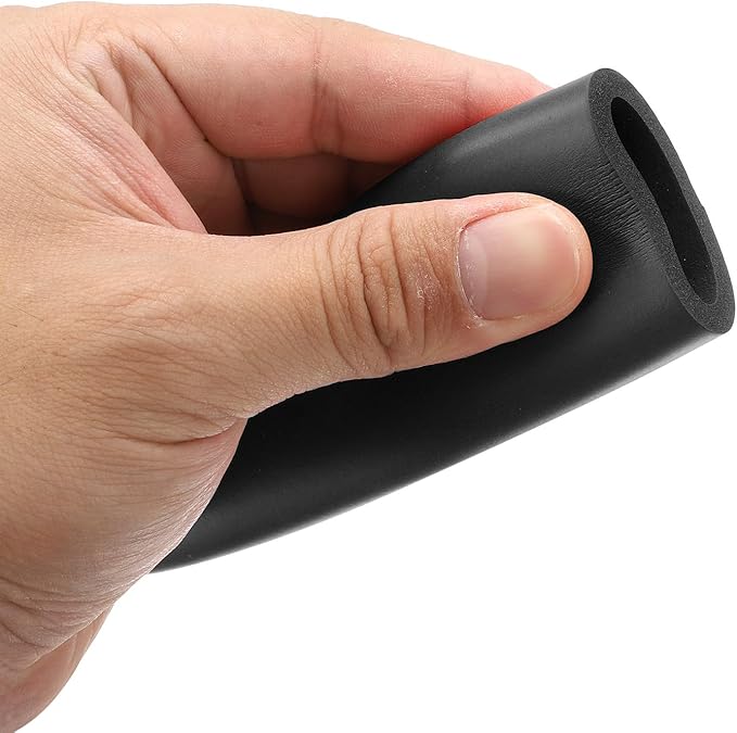 uxcell Foam Tubing for Handle Grip Support, Pipe Insulation Outside Pipe Lagging, 28mm(1 1/8") ID 37.5mm(1 1/2") OD 1m Black