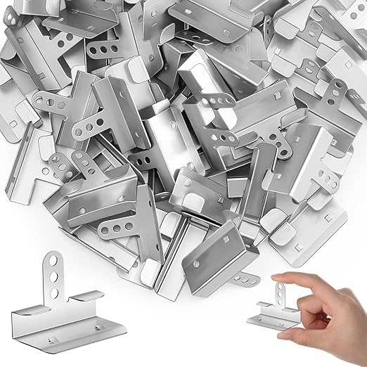 Shimeyao 100 Pack Drywall Repair Clips 1/2 Inch Corner-Back Drywall Back-up Clips Fastener Stud Saver