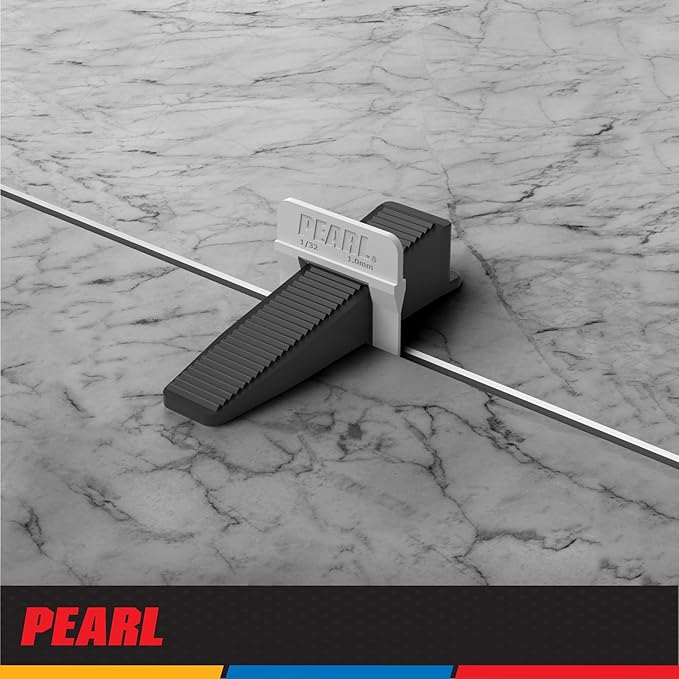 PEARL ABRASIVE CO. Leveling System Bag of 250, White, 1/32"