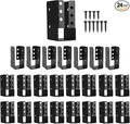 Concealed Joist Hanger 24PCS,2"x4" Joist Bracket,Framing Bracket,Railing Brackets,Q235B Steel Powder-Coated Joist Hanger Fit for Beam,Swing, Handrail,Fence