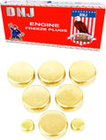 DNJ FPS150 Brass Freeze Plug Set for 1995-2010 Chrysler, Dodge, Eagle, Jeep, Mitsubishi, Plymouth Avenger, Breeze, Caravan 2.0L-2.4L L4 16V DOHC 148cid