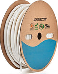 Chanzon 3:1 Ratio - 80ft Roll - Heat Shrink Tubing 3/8" (9.5mm) - Marine Grade Waterproof Adhesive Lined - (25M Total Length) White Polyolefin Sleeving Wrap Shrinking 3 to 1 Ratio 1pcs