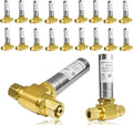 Water Hammer Arrestor,3/8" OD Comp. X 3/8" OD Tee Stainless Steel Water Arrestor,for Dishwasher Connection(20PACK,Stainless Steel Arrestor)(HAMMER013-20Pack)