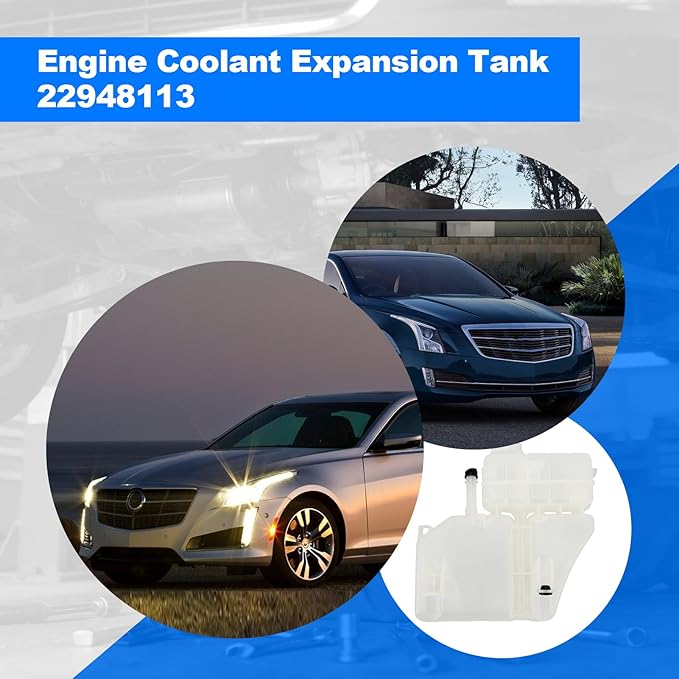 Engine Coolant Expansion Tank 22948113 Radiator Overflow Tank Automotive Engine Coolant Reservoir Tank for 2016 and Up Automotive Parts