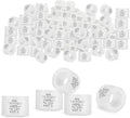 Pack of 100 Foskan 1/2 Inch PEX A Expansion Rings,F1960 Expansion Sleeves,Compatible with PEX A Pipe and expansion Fittings for Plumbing