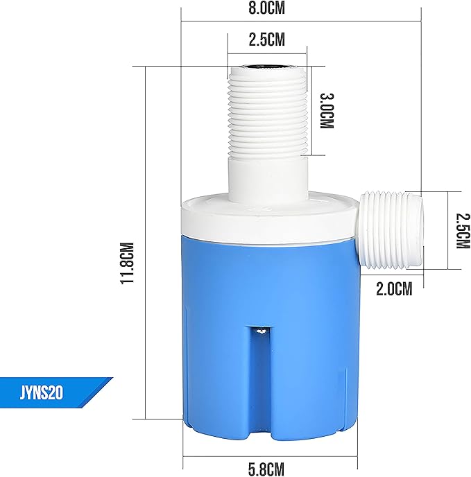 3/4" Automatic Water Level Control Valve Inside Type,Inner Top Water Automatic Float Valve Water Level Control Valve Uesd for Water Tank, Solar Energy, Auto Pot, Aquarium