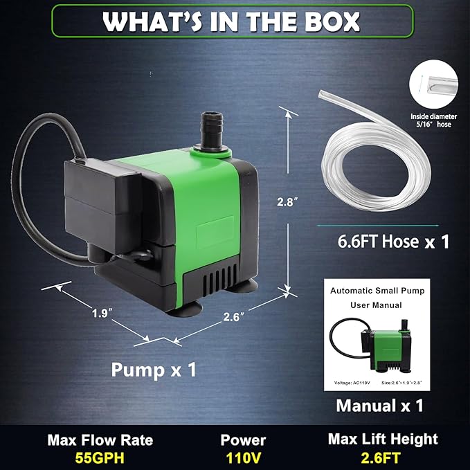 Small Condensate Pump Mini Automaitc Water Pump With Level Sensor For Ice Maker,Dehumidifier,Sump Pump Condensate Pump,Air conditioner,Green-3