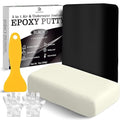 Epoxy Putty - 12oz 2 Part Strong Formula, Ceramic Repair for Cracks, Filling & Epoxy Sculpt - for Metal, Concrete, Plastic, Ceramics - Fast, Durable Concrete Crack Repair & Plumbers Putty (Black)