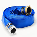 1.5" x 100 ft Discharge Hose for Swimming Pools, Heavy Duty PVC Lay Flat Water Backwash Hose,Durable Pool Drain Hose with Aluminum Pin Lug Fittings for Water Pump And Filters