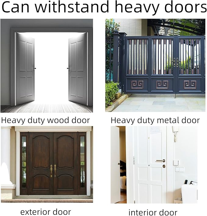 Black Door Hinges 4 Inch,Commercial Stainless Steel Black Matte Door Hinges 3 PCS