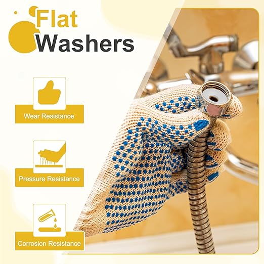 MECCANIXITY PTFE Flat Washers, 12Pack 50mm OD 40mm ID 2mm Thick Sealing Spacer Gasket Ring for Faucet Pipe Hose Bolt Machinery, White