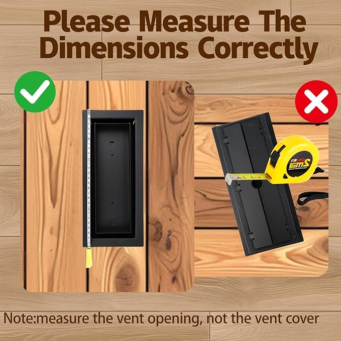 4 Pack 4x10 inch Floor Register, Heavy Duty Steel Floor Vent Covers, Modern Drop-in Floor Register for Tile, Wood and Other Flooring Inserts, Black