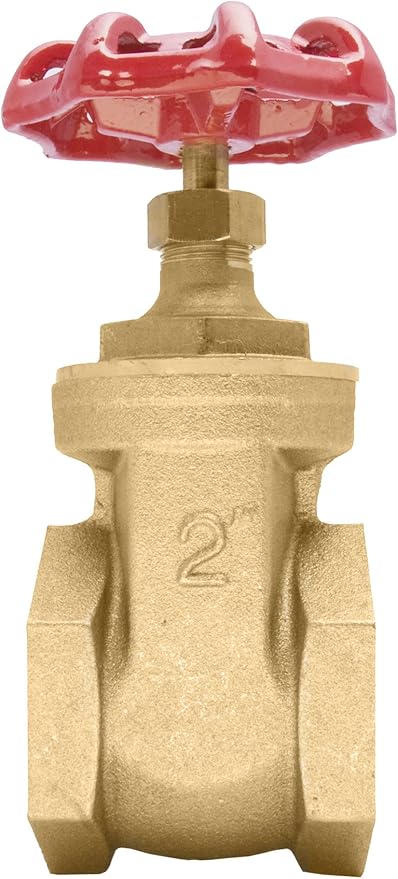 2" Brass Gate Valve - 200WOG, FxF NPT