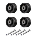 4" X 2" Sliding Gate Wheels（4 Pack）, Cast Iron V Groove Wheel with Roller Bearing-700 lbs Capacity, Rolling Gate Wheels, Sliding Gate Casters
