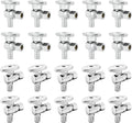20-PCs HeSun Pex Angle Stop Valve, 1/2" Pex x 3/8" OD Compression Angle Stop, 1/4 Turn Shut Off Valve for Bathroom, ASTM F1807(VALVE076-20)