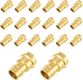 20-Pack HeSun Copper Press Fitting Adapter, 3/4" PRESS X 1" PEX-A Expansion F1960 Coupling, LF Brass