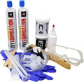 RadonSeal Complete DIY Foundation Crack Repair Kit, 10 Ft - Low-Viscosity Urethane Injection Sealant for Crawl Spaces & Concrete Basement Walls, Stops Water Leaks & Radon Gas, Drill-Free Filler