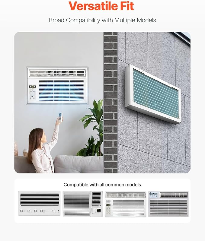 VEVOR Air Conditioner Wall Sleeve, 26 in Through The Wall Air Conditioner Sleeve, Wall Sleeve, Compatible with Most Brands of Through The Wall AC, Durable and Weather-Resistant Insulation Accessories