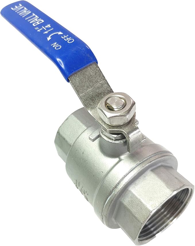 1-1/4" Female Ball Valve NPT Thread 316 Stainless Steel Full Port Ball Valve WOG1000