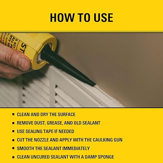 Stanley S421 All-Purpose RTV Silicone Sealant (1 x 10.1 fl.oz.) – 100% Waterproof Translucent Caulk | Industrial-Grade Silicone for Kitchen, Bathroom, Shower, Window, Door, Indoor & Outdoor Use