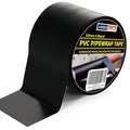 ADHES Corrosion Protection Pipe Tape, PVC Weatherproof Wrap Duct Tape for Drain Pipe, Metal & Electrical Piping, Outdoor, Underground Pipe, 4 Inch X 36 Yds, Black