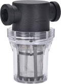 Water Filter, 1/2''Twist-On Pipe Strainer, Nylon PA66 cover, PC bowl, 304 Stainless Screen(1/2''80 Mesh Female water filter)