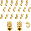 20-Pack Niikappu Pushfit Check Valve, 1/2-Inch Brass Plumbing Fittings Connect for PEX, Copper, CPVC, PE-RT Pipes, with Disconnect Clip(PF-VALVE060-20)