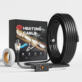 Heat Tape for Water Pipes with Thermostat, Anti-Freeze, Electric Heat Tape, Keeps Water Flowing at -22℉/-30℃, 18FT with Leakage Protector, Black, UL&ETL Listed 120V