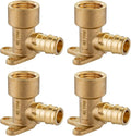 (Pack of 4) EFIELD Pex A Full Flow Expansion Fitting 1/2"x 1/2" Female NPT Drop-ear Elbow ONLY For Pex-A Tubing Connection, ASTM F1960,(PEX1960116-4PCS)