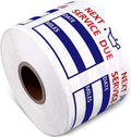 600 Pieces Oil Change Reminder Stickers Service Reminder Labels Low-Tack Windshield Stickers, 2 x 2 Inch, 1 Roll (Blue)