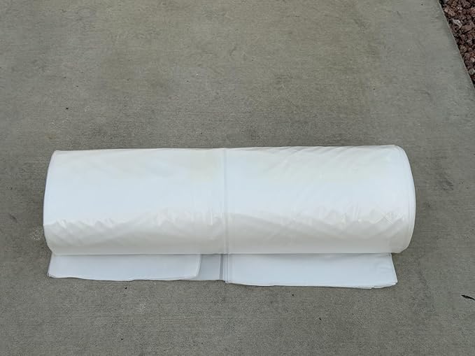 6 Mil Clear Vapor Barrier – Polyethylene Visqueen (USA Made) - Sandbaggy (20 ft x 100 ft, 1)