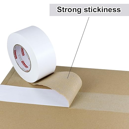 2-Pack Duct Tape - 165ft x 2in - White Duct Tape Heavy Duty, Flexible, No Residue, Tear by Hand - for Repairs Crafts & Home Improvement