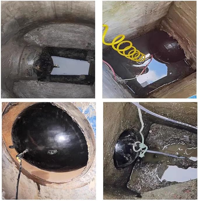 Rubber Test Ball Pipe Plug;Multi-Size Test Ball Plug;Test Ball Pneumatic Plug (10in 25cm)