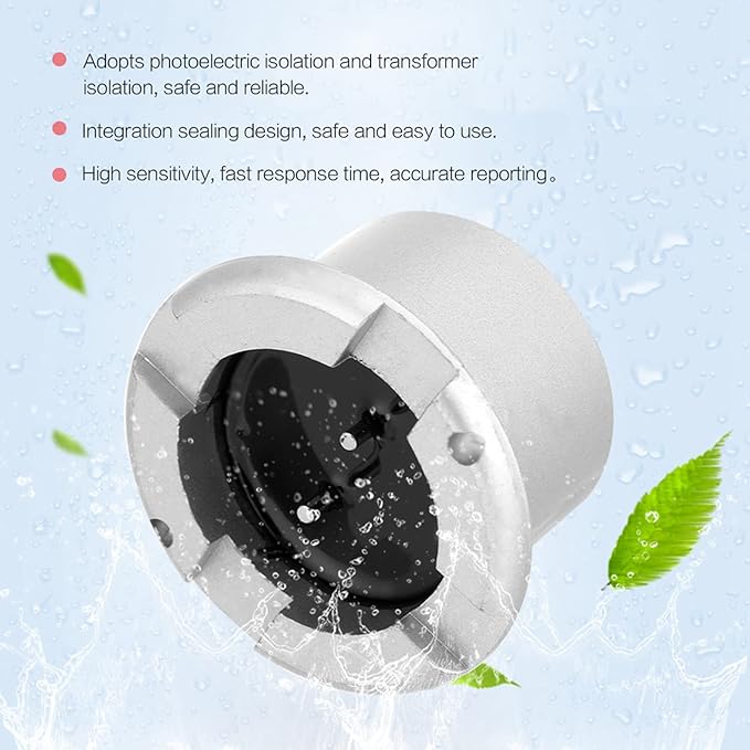 Water Leak Detectors, Water Sensor Alarm Leak Detector Isolated Wired Water Leak Flood Alarm Sensor Detector 12v