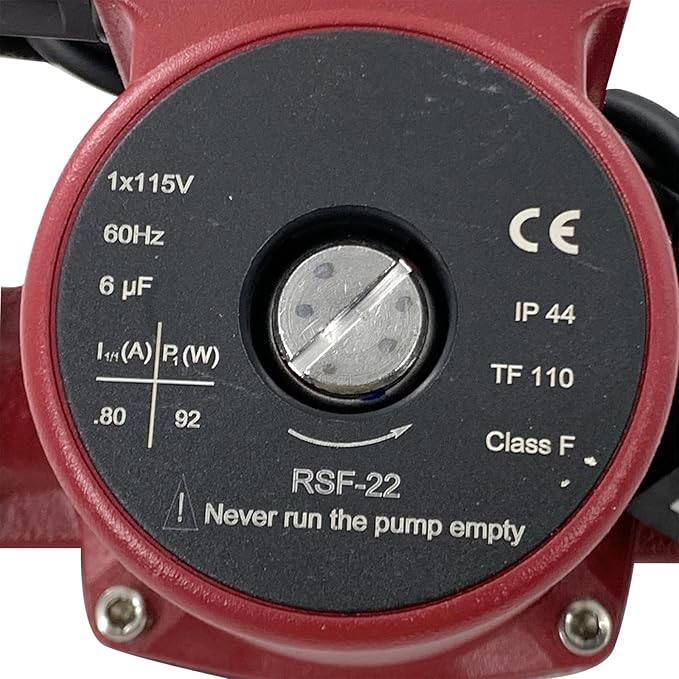 103252LF Hot Water Circulator Pump, 115V 1/25 HP 1" NPT - Compatible with Bell & Gossett NBF-22 Recirculating Pump