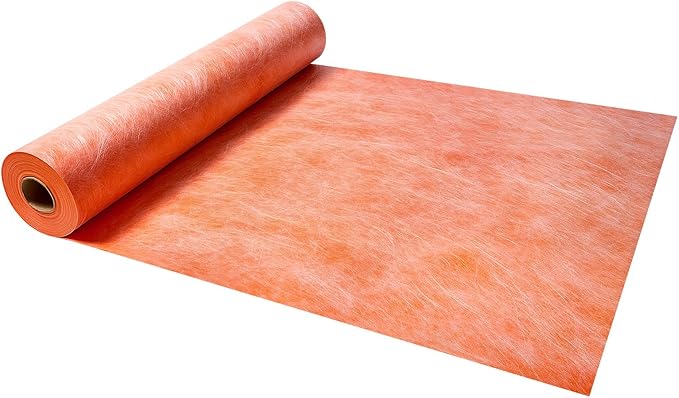 VEVOR Waterproof Membrane for Shower, 3.3 x 131.7 ft 432 sq.ft Waterproofing Tile Membrane, 20 mil Thickness Polyethylene Fabric Roll, Easy to Cut for Bathroom, Kitchen, Sauna, Walls, Underlayment