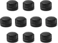 1/2" Black Pipe Cap, Home TZH 10 Pack Malleable Iron Cast Pipe Caps for Steam-Punk Vintage Shelf Bracket DIY Plumbing Pipe Decor Furniture (10, Black 1/2 Inch)