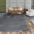 Freshtour Vinyl Flooring Roll, Versatile Removable PET Leather-Like Floor Covering, Waterproof & Durable, Easy Tape Installation, Cost-Effective for Any Room, Dark Grey Oak/ 53.82 Sq.ft (39.3" x 197")