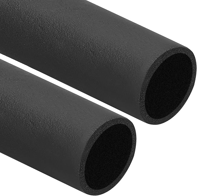 PATIKIL 1-11/16"(43mm) ID x 6Ft Pipe Insulation Foam Tube, 2Pcs Pipe Cover Wrap Roll Bar Padding Tubing for Handle Grip HVAC Outdoor Air Conditioner Units