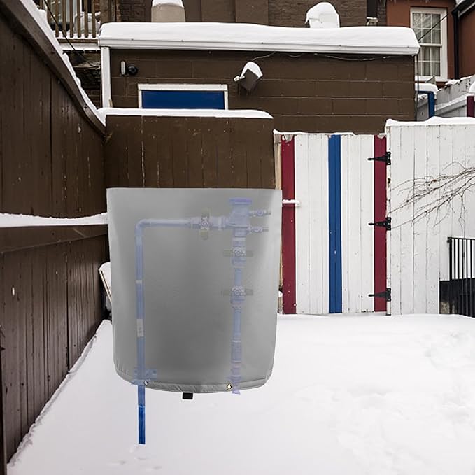 Insulated Backflow Preventer Pouch - Outdoor Pipe Insulation for Winter, Well Pump & Sprinkler Valve Protection