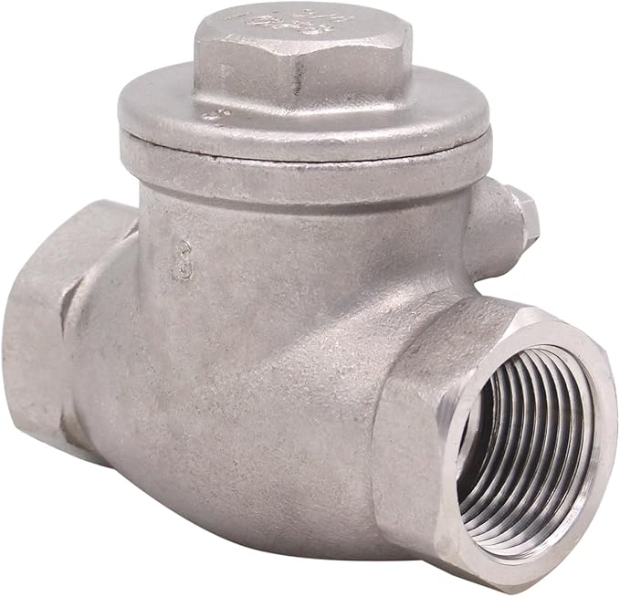 3/4 Inch Swing Check Valve - WOG 200 PSI Stainless Steel SS304 CF8M NPT