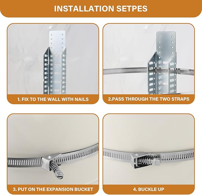Solimeta 4.5 Gallon Potable Water Expansion Tank With Adjustable Wall Mounting Bracket