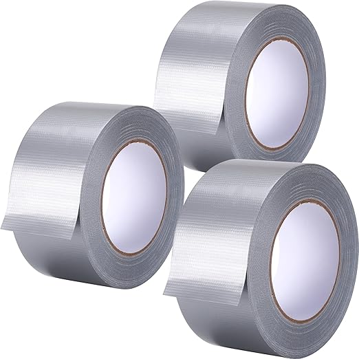 3 Pack Duct Tape, 9 Mil Thickness 1.88" x 30 Yards Duct Tape Heavy Duty, Strong Adhesive Silver Waterproof Tape for Indoor Outdoor Repairs Tear by Hand