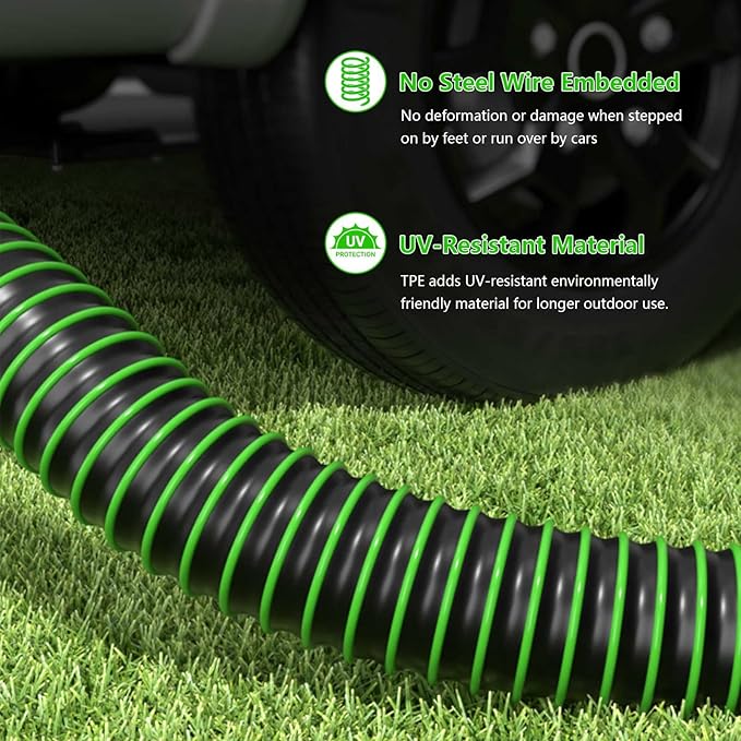 3 FT Camper Sewer Hose Kit with 90-Degree RV Tote Tank Adapter - 4 Bayonet Prongs on Each End for Sewer Hose Fittings -Connects Tote Tank to a Dump Station (3 Ft Sewer Hose Kit)